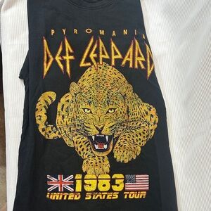 Def Leppard Pyromania 1983 Tour Tshirt